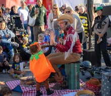 What's a Halloween celebration without some spooky (or not-so-spooky) tunes? Photo by Mike Szpot