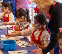 Family Festival at the Kimbell Museum is a day full of arts & crafts classes, story times, live shows,  and more. Photo by Robert LaPrelle, Kimbell Art Museum
