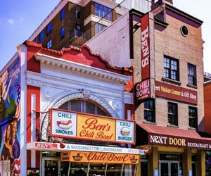 The iconic Ben's Chili Bowl is a great place to score some cheap eats under $10 in DC. Photo courtesy of Ben's Chili Bowl