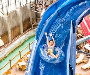Don't sweat the weather, because the best indoor water parks in New England are waiting for year-round fun! Photo courtesy of Jay Peak Resort