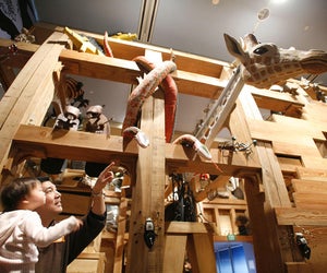 Explore an interactive Noah's Ark at the Skirball. Photo by Steve Cohn courtesy of Skirball Cultural Center