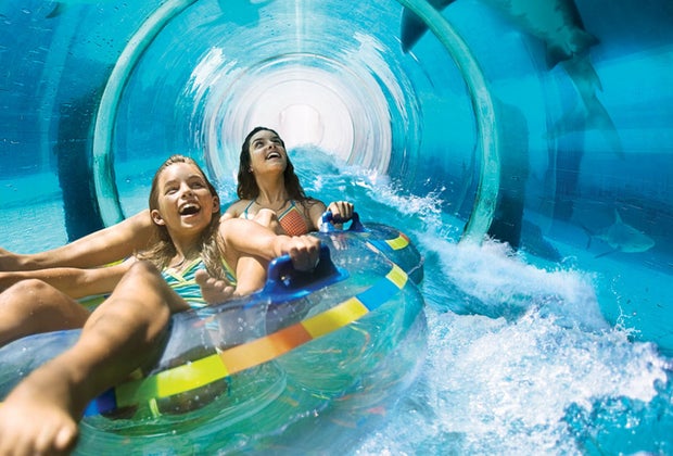 Serpent Slide Atlantis Resort: 42 Warm and Sunny Family Winter Vacation Ideas in the US and Abroad