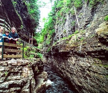 The Ausable Chasm has been described as the Grand Canyon of the Adirondacks and it's one of our top 100 things to do in New York State with kids. Photo by Anna Fader
