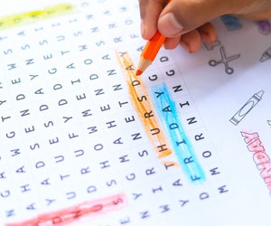 Printable word search puzzles are a great way to keep little brains engaged. 