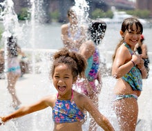 Cool off at one of the many splash pads  around New Jersey. Photo by Jody Mercier