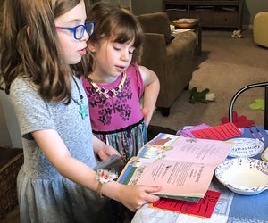 An illustrated Haggadah encourages kids to read the story of Passover and the Passover Seder. Photo by Melanie Preis