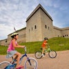 Bike the ground of Fort Trumbull. Photo courtesy Visit CT