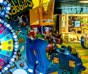 Palace Social has bowling and a restaurant in addition to arcade games. Photo courtesy of Palace Social