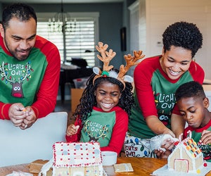 From onesies for baby to a kerchief for your pup, the whole family can get in the holiday spirit with matching PJs.