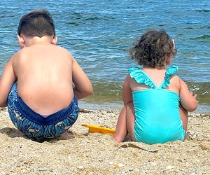 Bring water shoes for the rocky sand at Sunken Meadow State Park. Photo by Gina Massaro