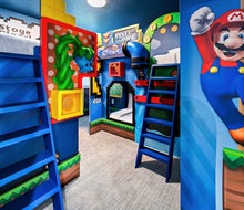 Can it get any cooler than Super Mario-themed bunk beds? Photo courtesy of Villatel Orlando Resort