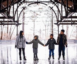 Hit the ice at the scenic Mohonk Mountan House, which offers winter day passes to enjoy its spectacular resort amenities. Photo courtesy of the venue