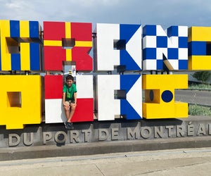With tons of attractions, the Old Port of Montreal is a great first stop on a family trip to Montreal, Canada. 