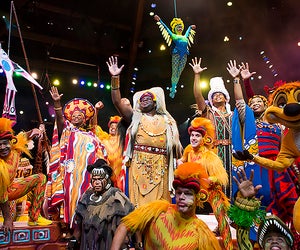 The Festival of the Lion King is an entertaining (and dry) place to wait out a rainy afternoon at Disney World. Photo by Ryan Wendler/Disney World