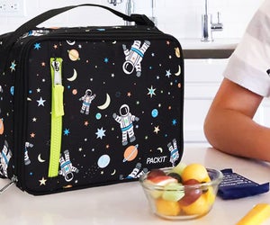 The PackIt lunch box can be thrown in the freezer the night before to keep lunch cold.