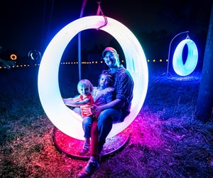 In winter, visit Luminations at the Ladybird Johnson Wildflower Center. Photo by Ann Alva Weiding Photography, at bigredmuse.com.