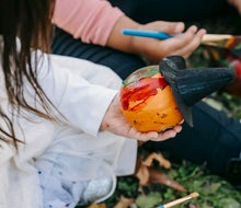 Keep sharp objects away from kids, while still getting gorgeous pumpkins, with these tips. Photo by Charles Parker via Canva.com