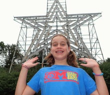 The famous Roanoke Star makes for the perfect photo op. Photo by the author