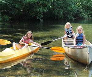 Boating is part of the fun at Sacajawea Day Camp in Monmouth County, run by the Girl Scouts of America.