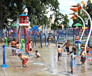 Afternoons are splashtastic! Sigler Park Splash Pad photo courtesy of the City of Westminster.