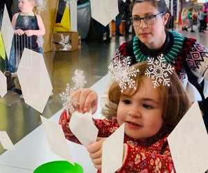 Explore the science of winter during Snow Day Weekend at the Westchester Children's Museum. Photo courtesy of the museum