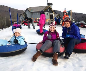 Hit the slopes with an inflatable at the Killington Tubing Park. Photo by Larisa Sharipova