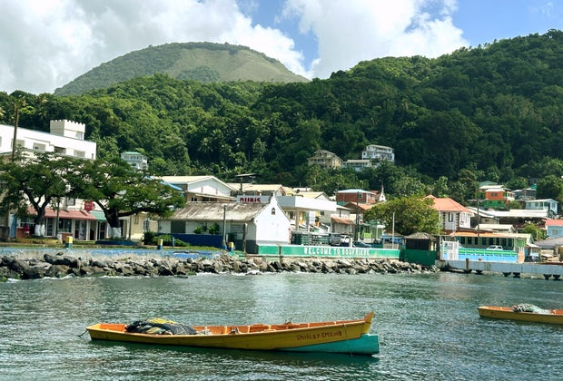 The picturesque town of Soufriere is a great jumping off point for lunch in the mountains and island explorations.