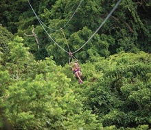  Zip line through the stunning jungles of St. Kitts with Sky Safari. 