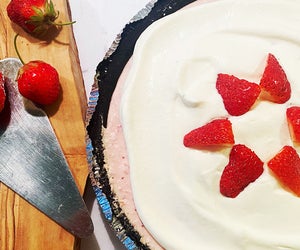 This no-bake Strawberry Cheesecake recipe is so easy your kids can make it!
