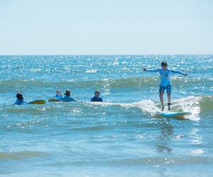 Learn to surf at Virginia Beach. Photo courtesy of Virginia Beach Convention & Visitors Bureau