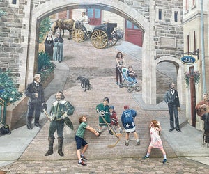 The murals throughout Quebec City provide fantastic photo ops. 