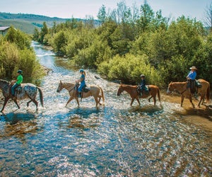 Take a family horseback ride through the beauty of C Lazy U Ranch.