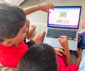 Kids can play these daily word games alone or with a friend. Photo by Sara Marentette