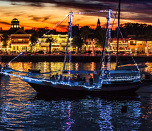 View Nights of Lights in St. Augustine by land or sea. Photo courtesy of FloridasHistoricCoast.com
